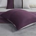 Madison Park Palisades 7 Piece Faux Suede Comforter Set in Purple queen