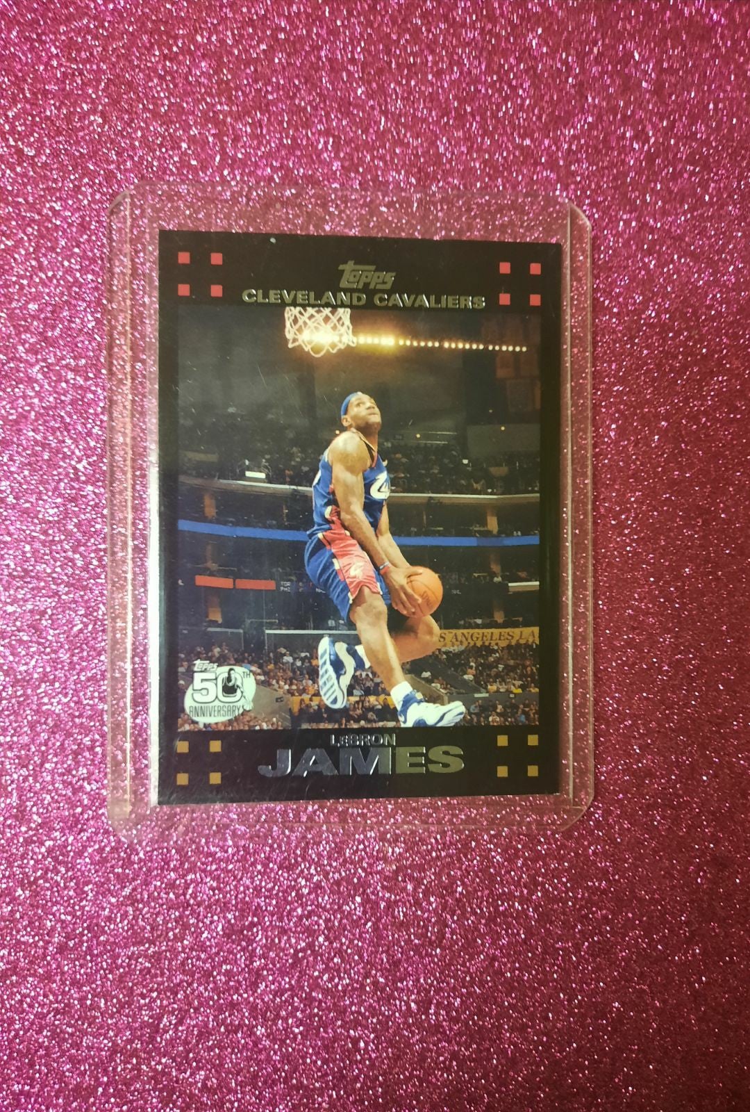 LEBRON JAMES TOPPS 50TH ANNIVERSARY CARD