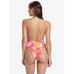 Roxy Juniors Size XL Sea Spray Hibiscus Printed One Piece Swimsuit Red 110 2588
