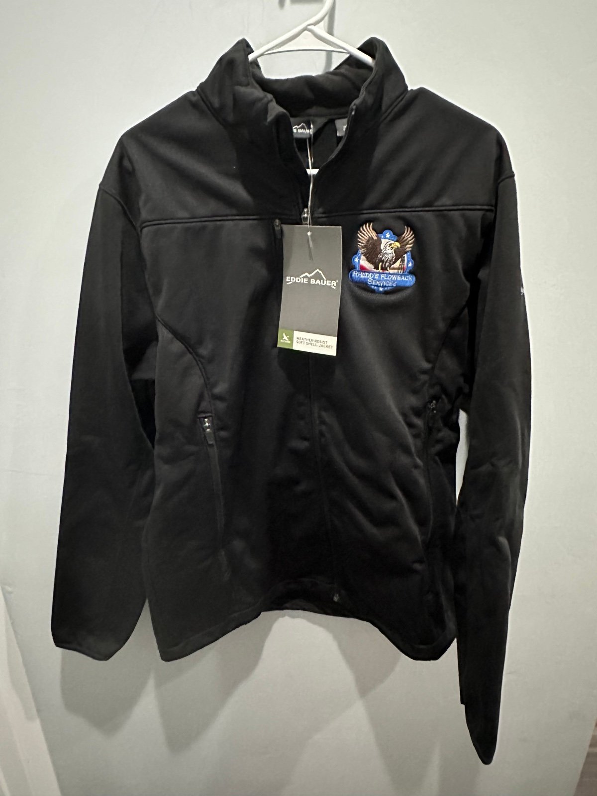 NWT Eddie Bauer Men’s Jacket Size LARGE Weather Resist Soft Shell Jacket outdoor