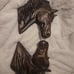 Pair of wall decorating horses