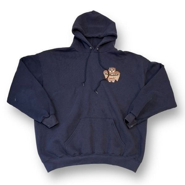 Lee Heavyweight Vintage Britton Hockey Hoodie Size Large