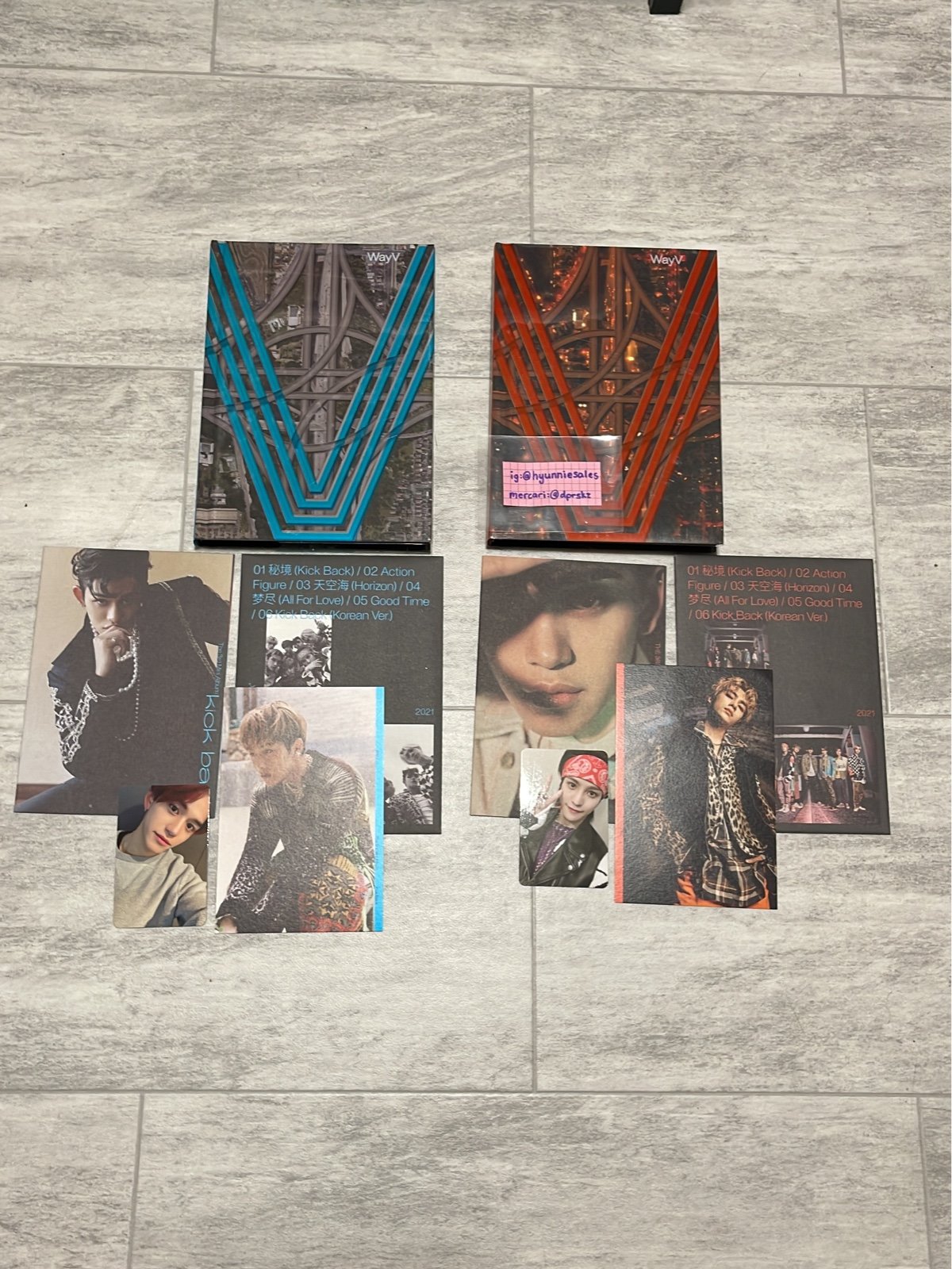 WayV Kick Back albums both versions