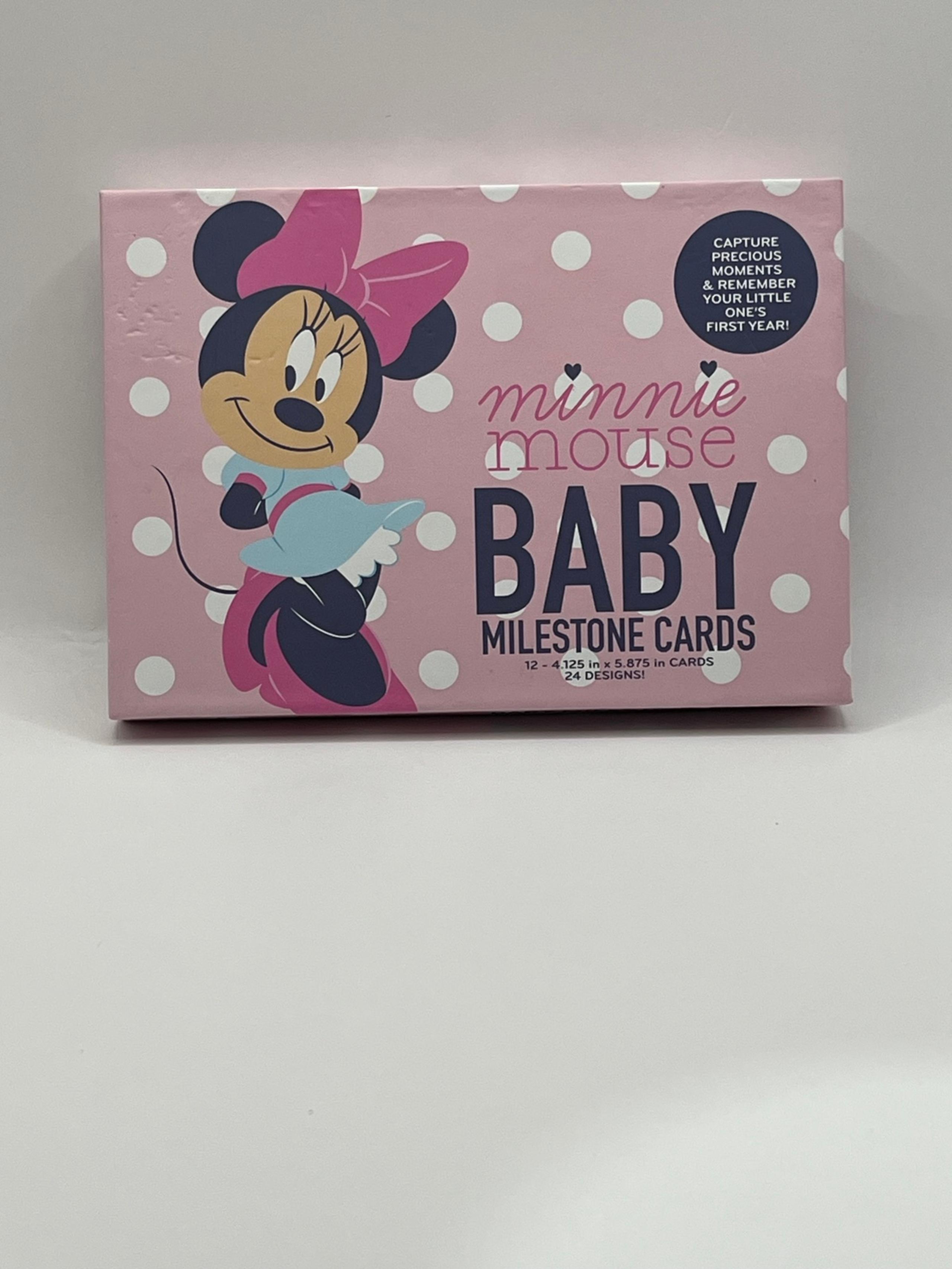 Disney Baby Minnie Mouse Milestone Cards Capture Moments Remember Dates NOB