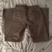 low rise flare khaki jeans