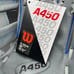 WILSON A450 10.75 Gray Blue Infield Baseball Glove Youth RHT Right Hand Thrower