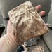 70 champagne gold crushed velvet drawstring favor bags
