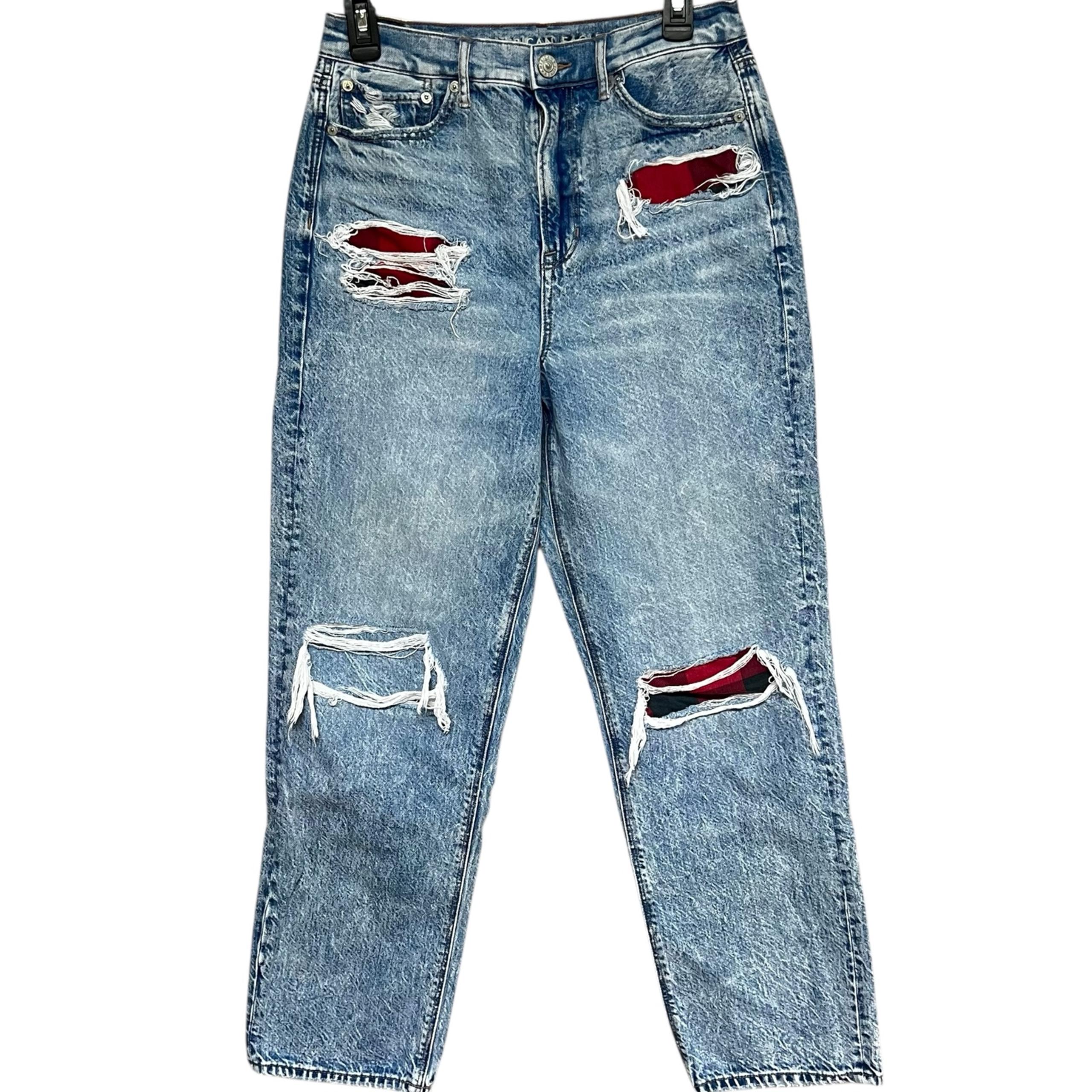 American Eagle Highest Rise '90s Boyfriend Jeans - Ripped Size 10L