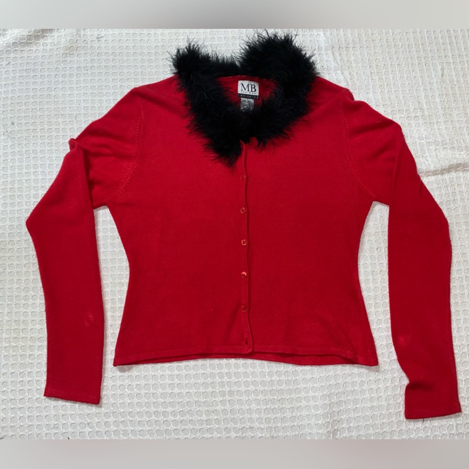 90’s Ostrich Feather Cardigan