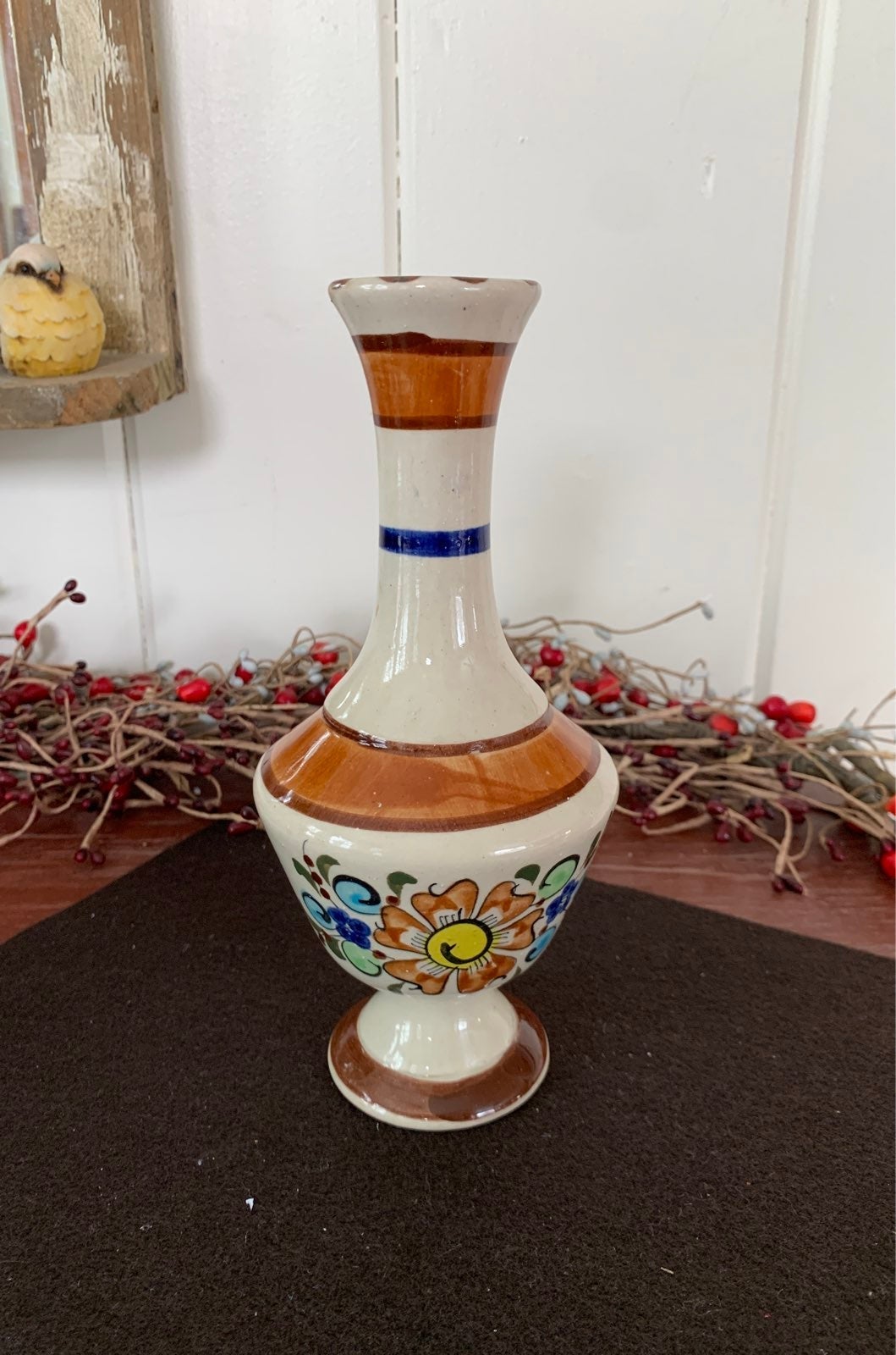 Tonala Mexican Vase signed