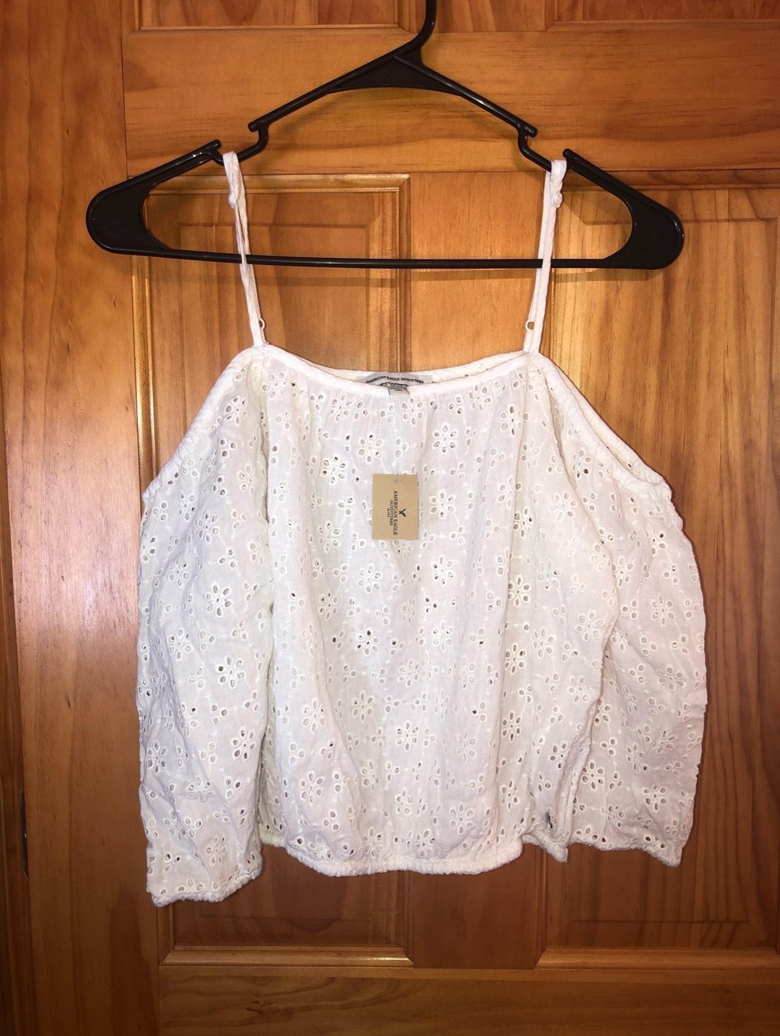 American Eagle Off the Shoulder Crop Top