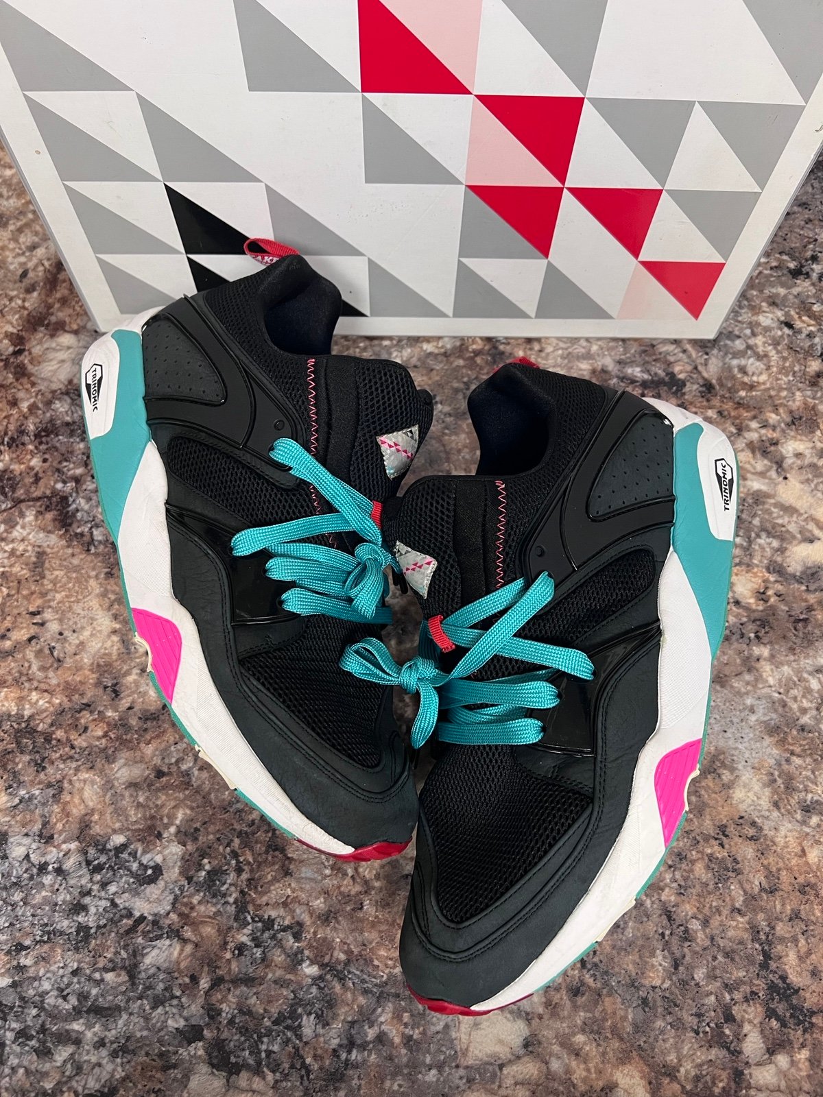 Puma black beast sneaker freaker blaze of glory og size 13 authentic white red