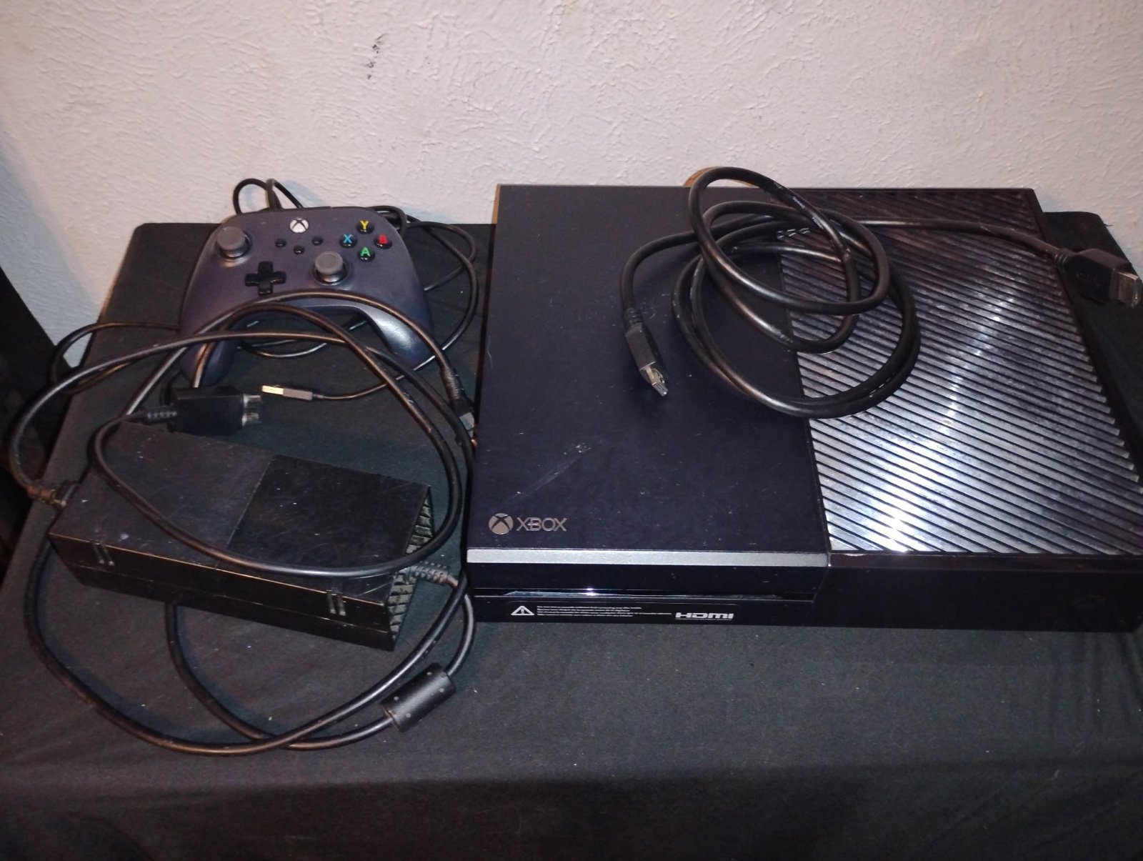 Xbox One with a controller