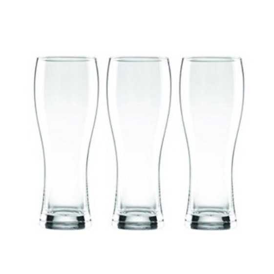 Lenox Tuscany Classics Craft Beer Collection Wheat Beer, Clear Set of 3 New