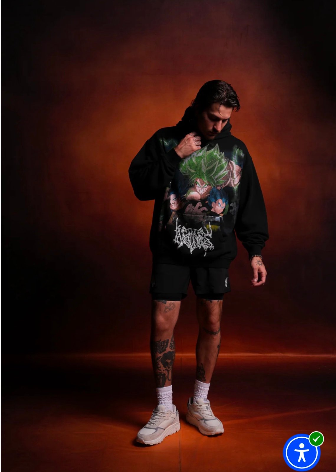 DARC SPORT X DRAGONBALL SUPER X BROLY X GOKU X VEGETA “OUR POWER” HOODIE-X LARGE