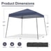 Pop Up Canopy, 10X10 Slant Legs Instant Outdoor Canopy Tent with Carrying Bag