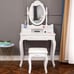Dressing table, makeup mirror, 4 drawers, table with chairs