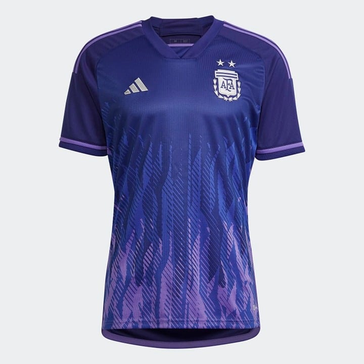 ARGENTINA 22 AWAY JERSEY 2XL (Men's) MESSI ADIDAS - NEW -PURPLE