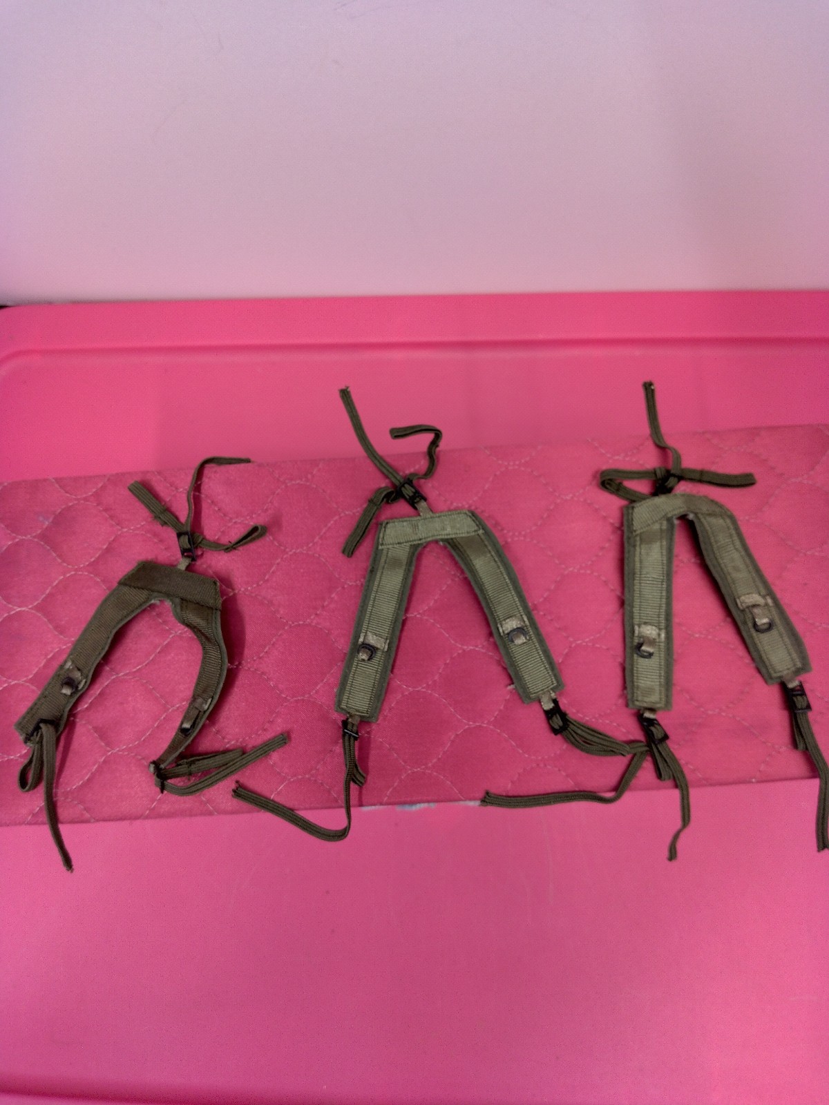 Set of 3 Vietnam/ Gulf war era LBE straps for 12 action figure