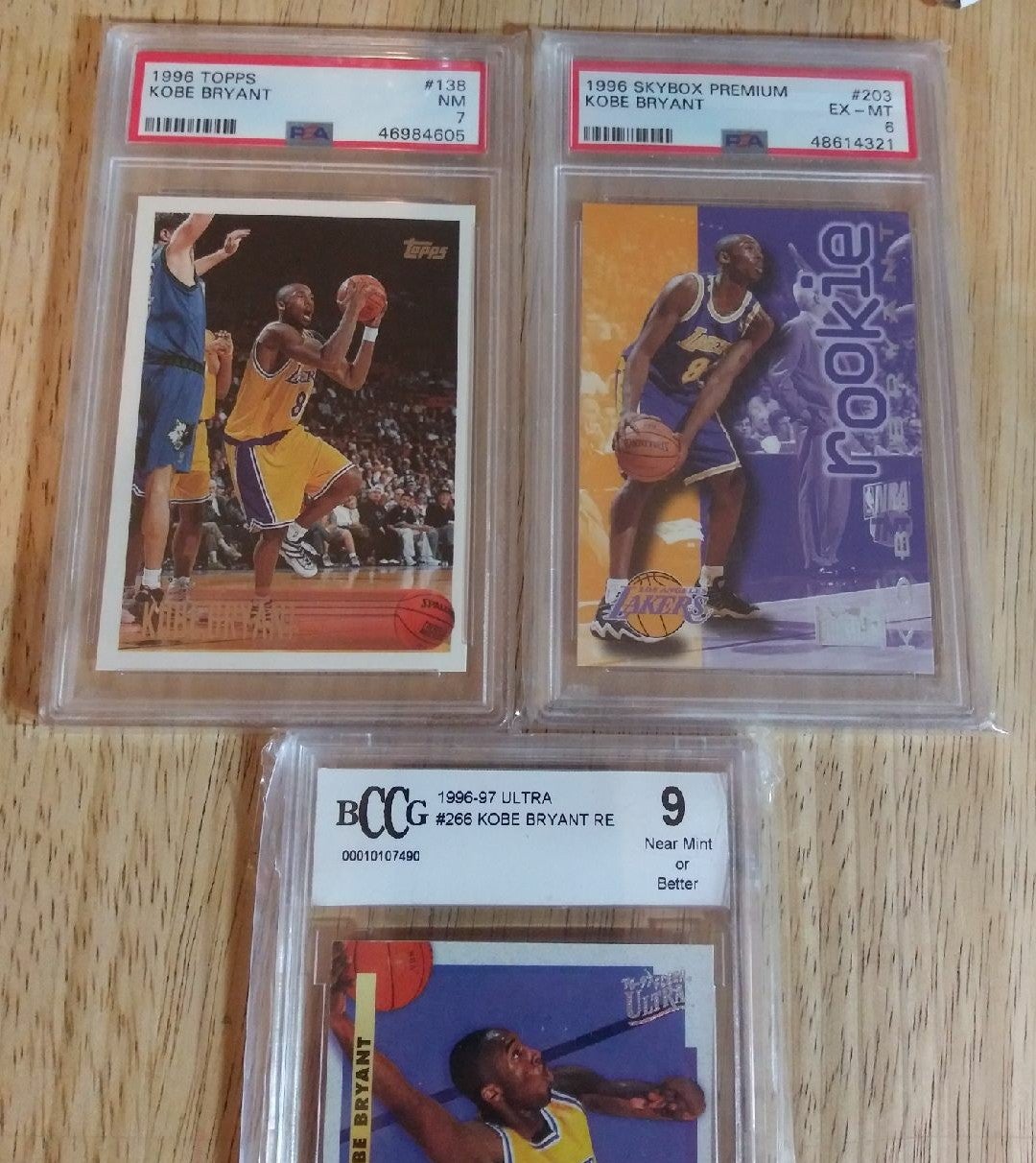 PSA Graded Rookie Cards 1996 Topps Kobe Bryant