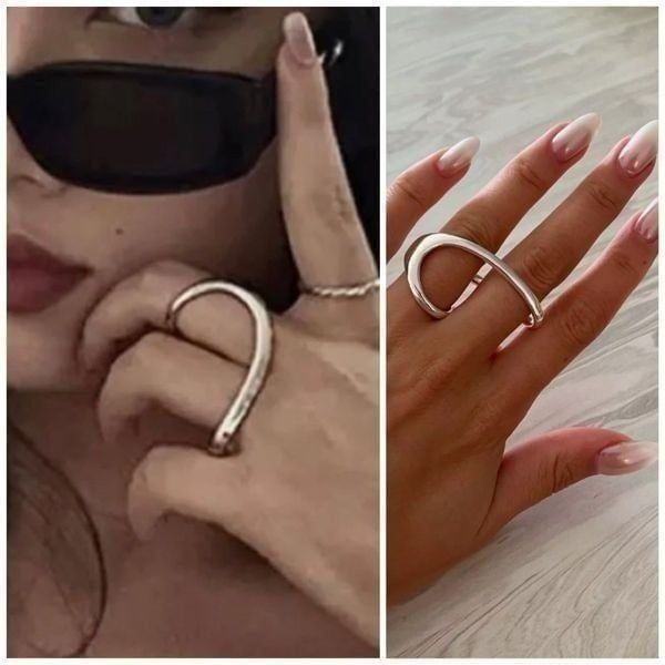 Restock! The Nike Ring two finger ring in 925