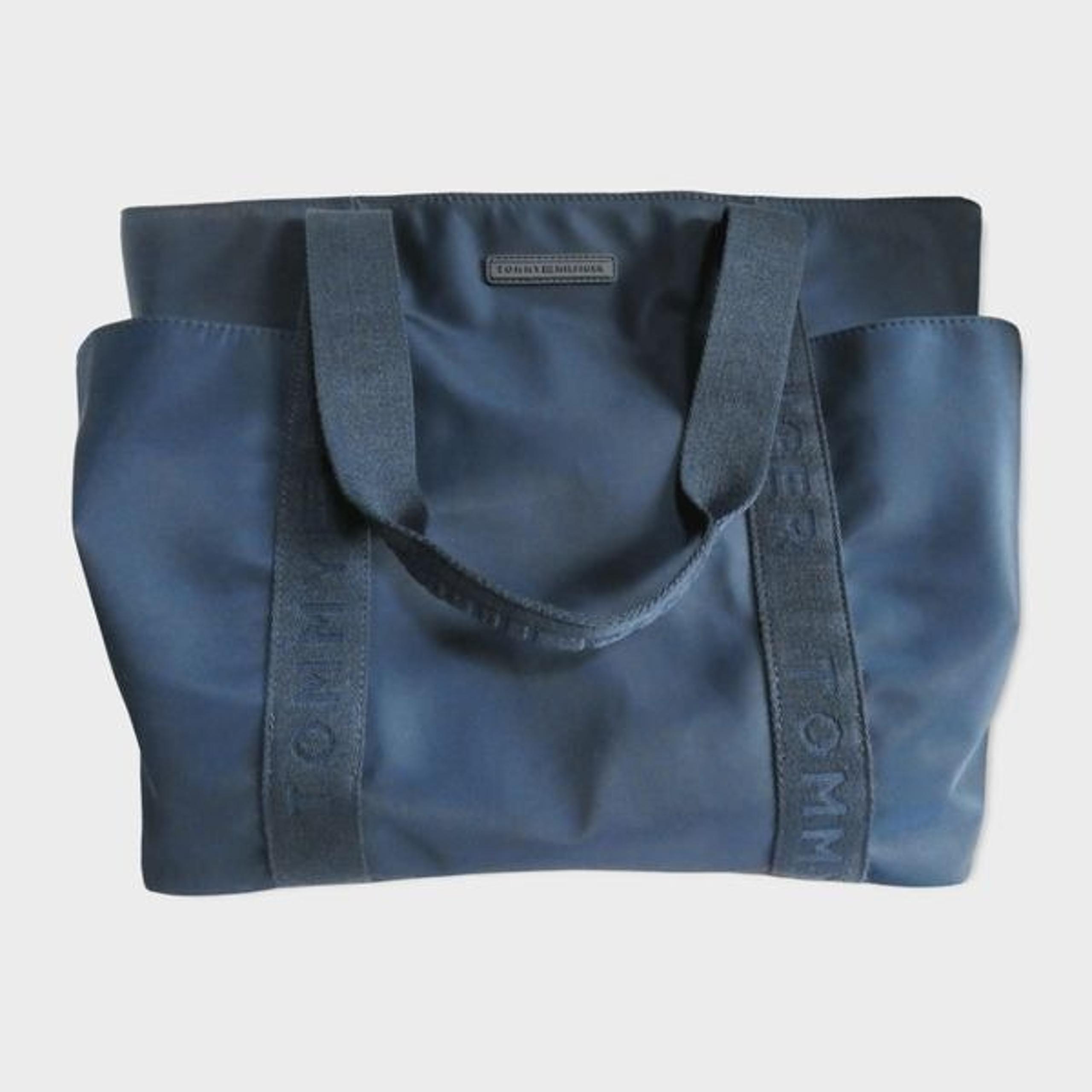 Tommy Hilfiger Logo Double Handle Navy Blue Tote