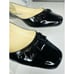 JIMMY CHOO GENNA BALLET FLATS BLACK FACETED ACCENTS SIZE 38 1/2