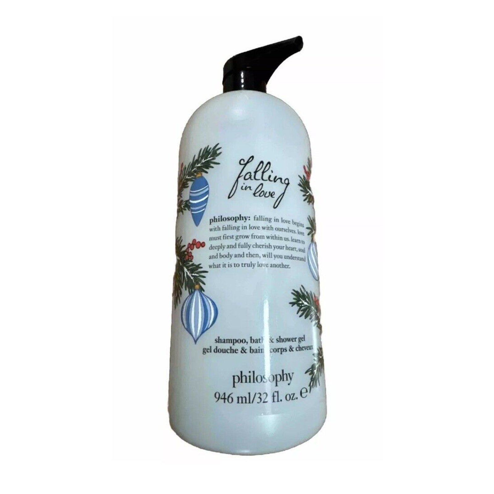 Philosophy Falling In Love 3-in-1 Shampoo Shower Gel Body Wash 32 oz With Pump
