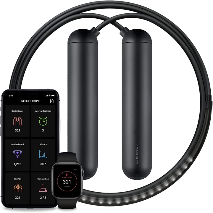 Smart Rope - LED embedded Jump Rope - See your fitness data in MID-AIR