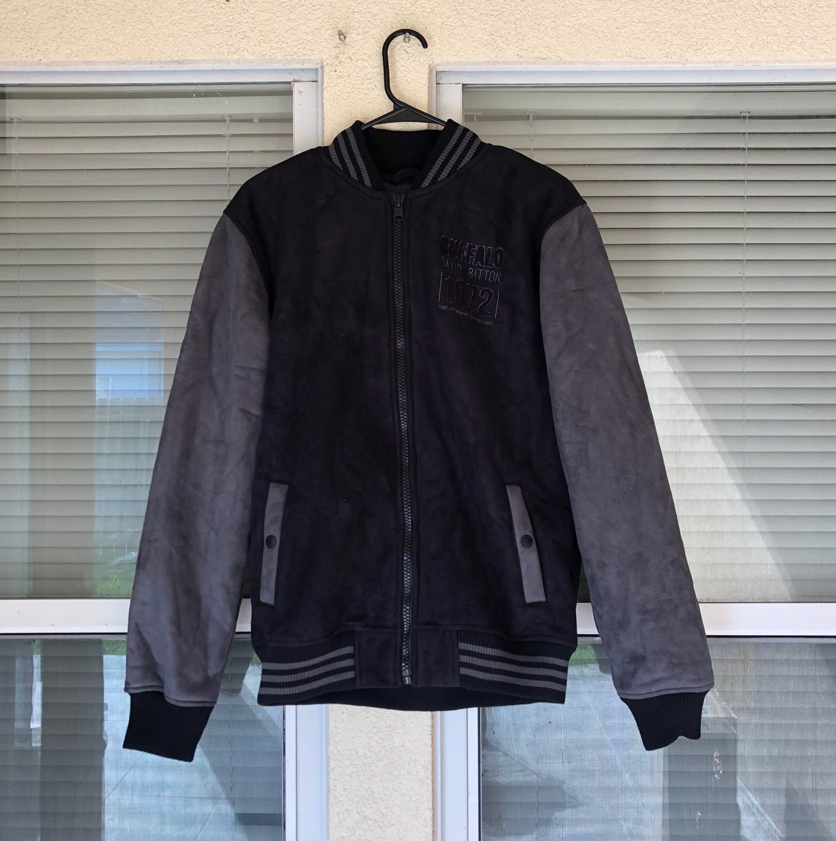 Buffalo David Bitton Suede Bomber Jacket