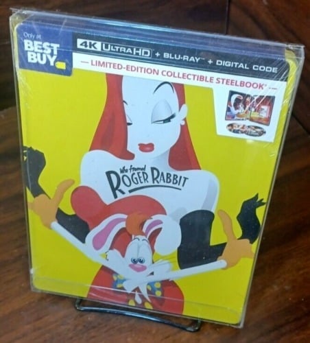 Who Framed Roger Rabbit 4K STEELBOOK - NEW -PROTECTIVE SLEEVE-Free Box Shipping!