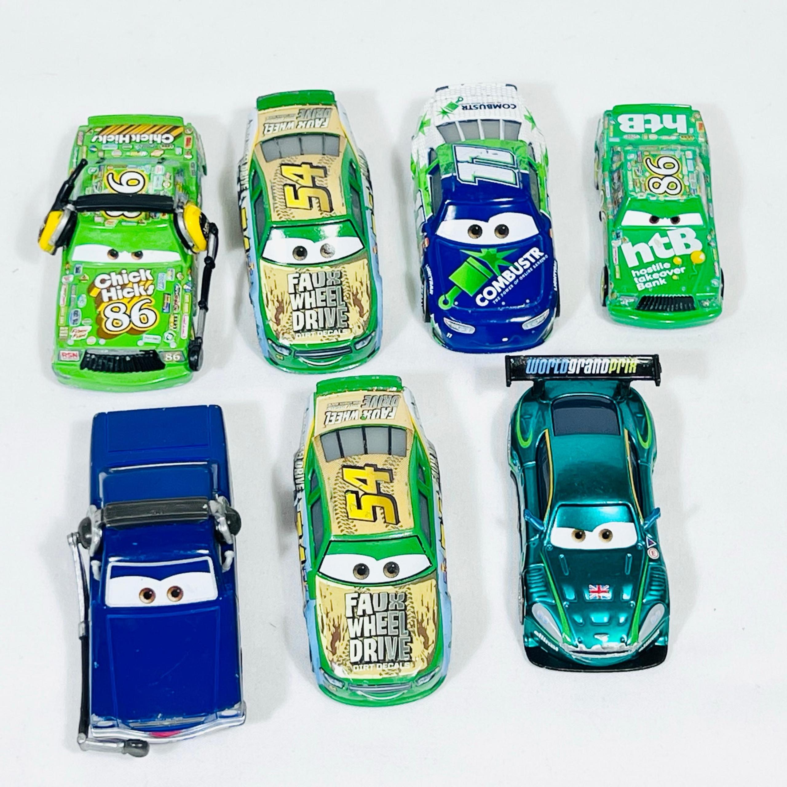 Disney Pixar Cars Lot of 7 Diecast Metal Mixed Car Toys Hicks Gearings Gearsley