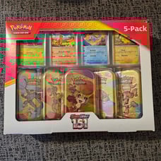 Pokemon 151 Costco Exclusive Mini Tin 5-Pack Sealed
