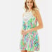 Lilly Pulitzer Size 6 Catch The Wave Embroidered Shift Dress Pink Green Tropical