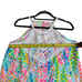 Lilly Pulitzer Size 6 Catch The Wave Embroidered Shift Dress Pink Green Tropical