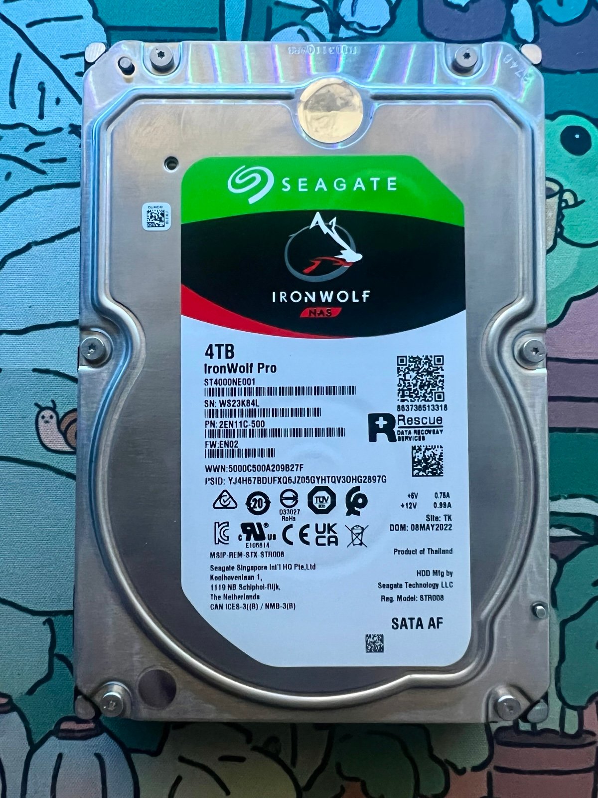 Seagate Ironwolf NAS 4TB HDD ST400NE001