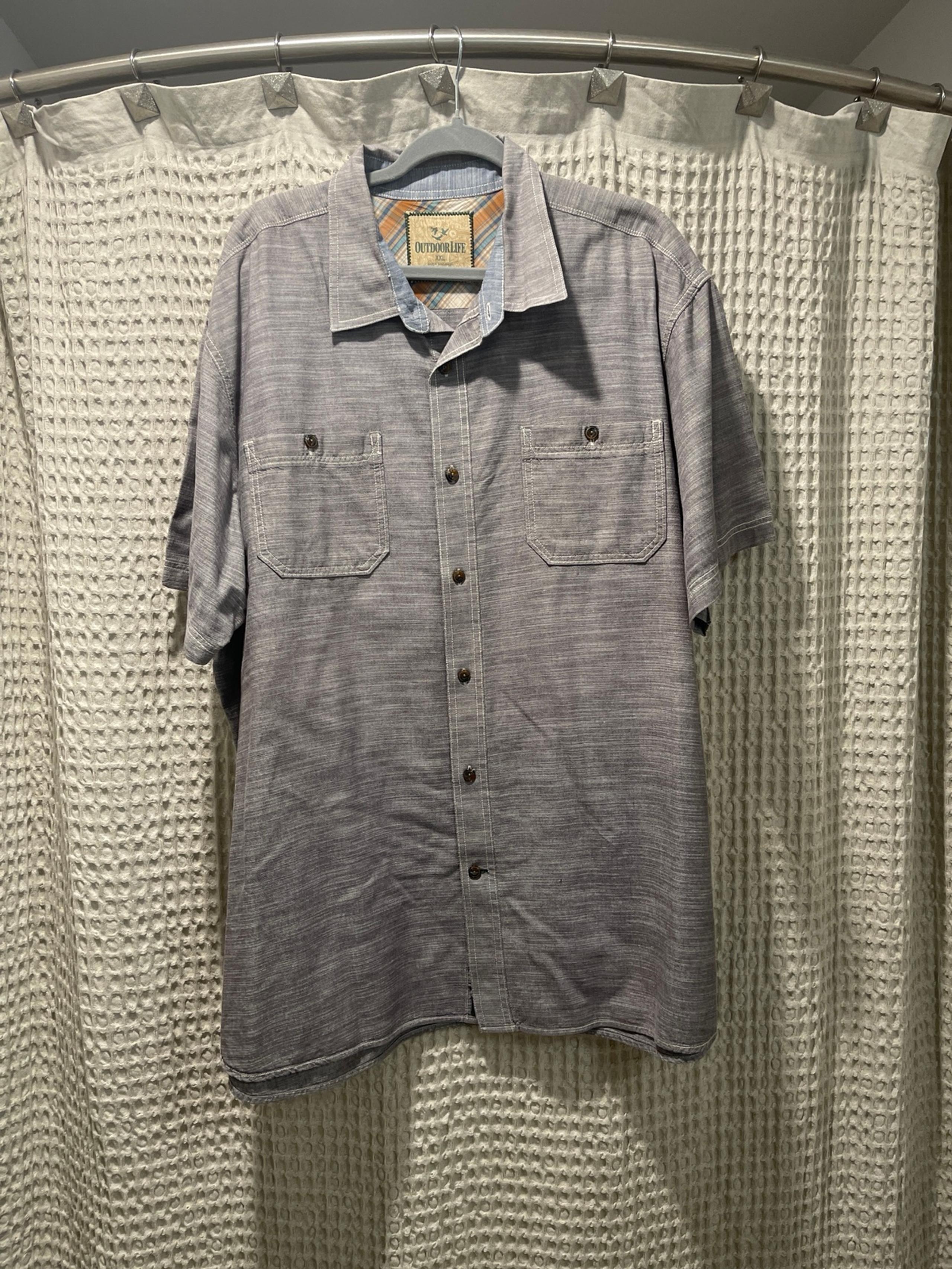 Men XXL Short sleeve shirt-Outdoor life 100% Cotton