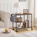 Printer Stand with Storage Bag 3 Tier Rustic Brown