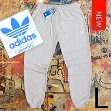 70 New Adidas Originals Mens Organic ESSENTIALS+ Fleece Jogger! L