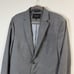 Banana Republic Blazer Jacket Mens 42L Tailored Fit Gray Double Button Cotton