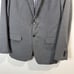 Banana Republic Blazer Jacket Mens 42L Tailored Fit Gray Double Button Cotton