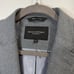 Banana Republic Blazer Jacket Mens 42L Tailored Fit Gray Double Button Cotton