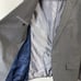 Banana Republic Blazer Jacket Mens 42L Tailored Fit Gray Double Button Cotton