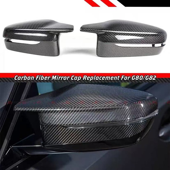 NEW 2021-2025 BMW G80 G82 G83 G87 M2 M3 M4 REAL CARBON FIBER REPLACEMENT MIRROR