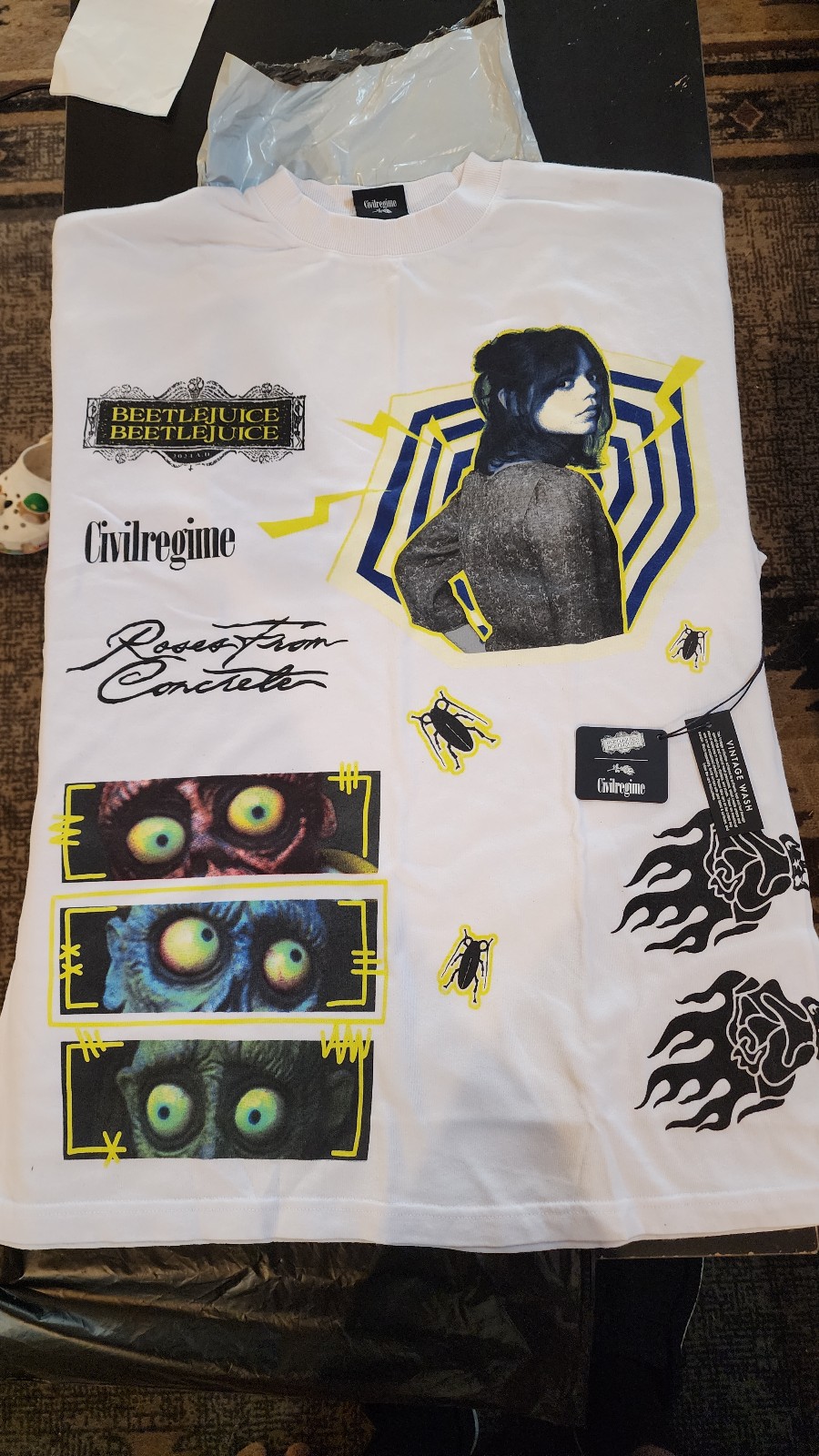 Civil regime x beetlejuice tee