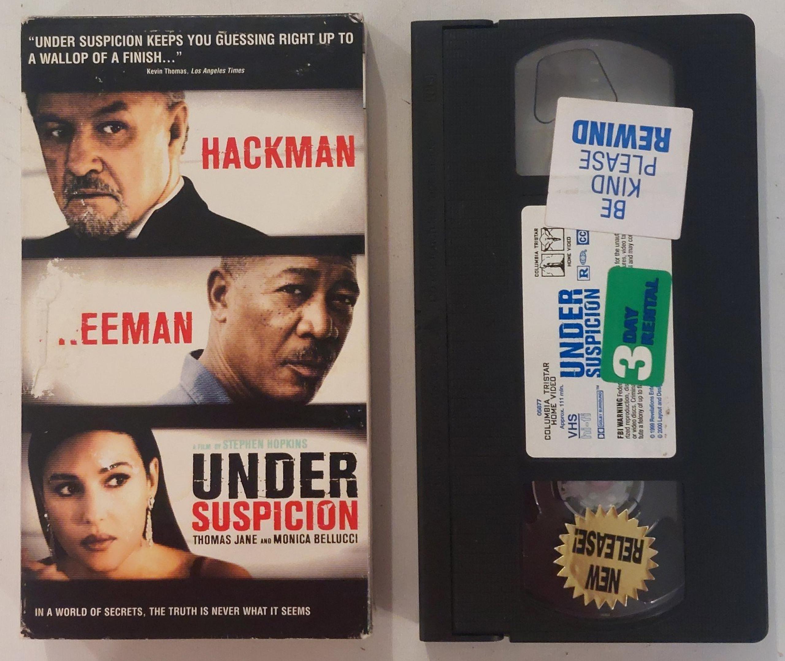 Under Suspicion VHS Movie stars Morgan Freeman Gene Hackman