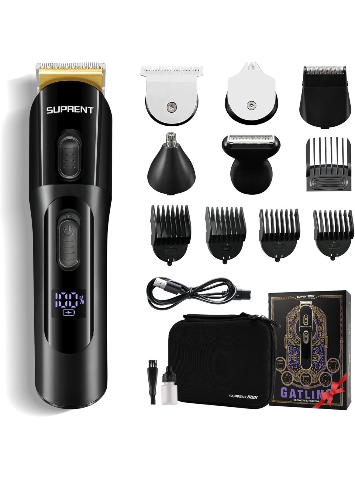 16 Pieces Mens Grooming Kit