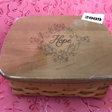 Longaberger 2009 Horizon Of Hope Note Pad basket Set