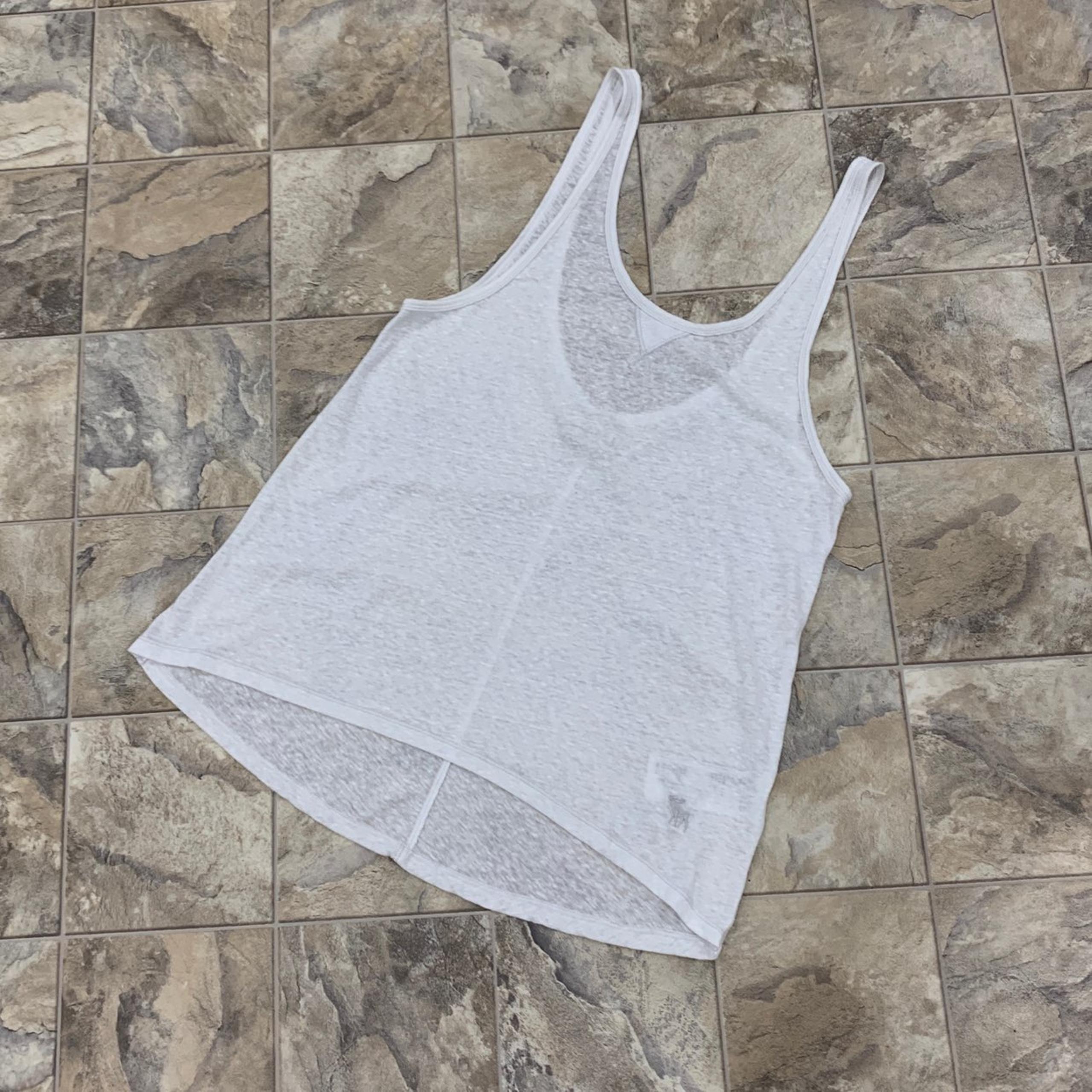 A&F White Tank Top
