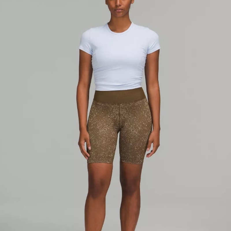 Lululemon Athletica Women's Ebb to Street High-Rise Short 8 Size 8 Brown Gray